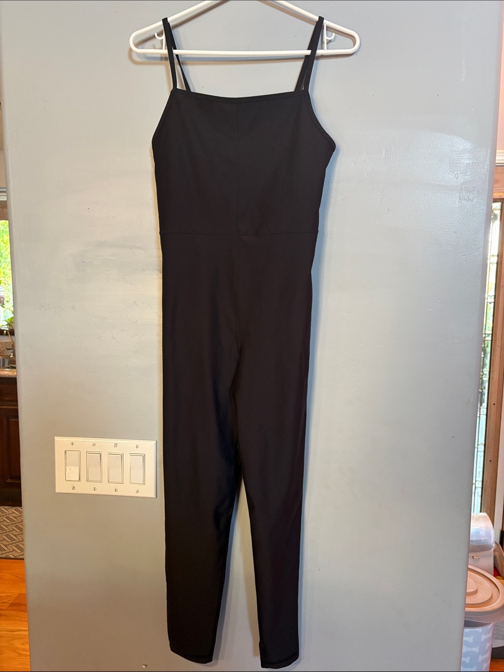 Old Navy PowerSoft Black Jumpsuit M Convertible Straps Activewear